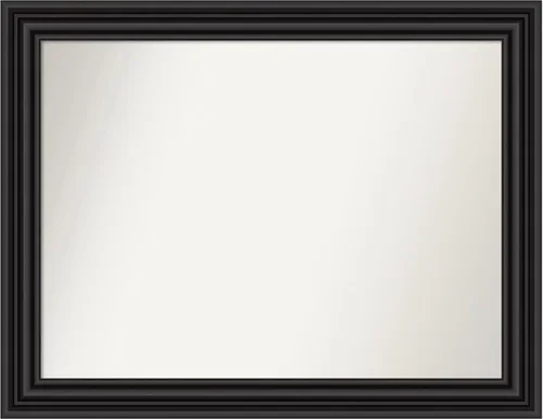 Miniatura 484 de Amanti Art Espejo personalizado, espejo de baño negro puente, espejo de pared o espejo de tocador de baño sobre el fregadero (26 x 26 pulgadas)