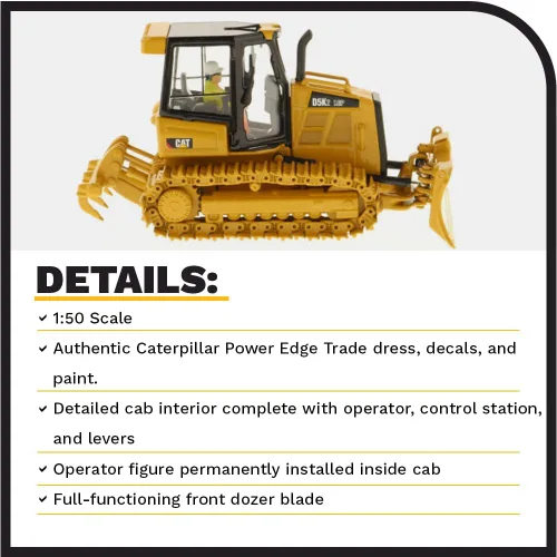 Miniatura 4 de Diecast Masters 1:50 Caterpillar D5K2 LGP Tractor tipo oruga - Serie High Line 85281