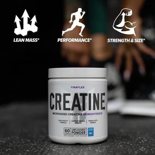 Miniatura 5 de FINAFLEX Creatina pura, sin sabor, 10.6 onzas, promueve la fuerza muscular, el tamaño y el rendimiento, monohidrato de creatina micronizado 100%