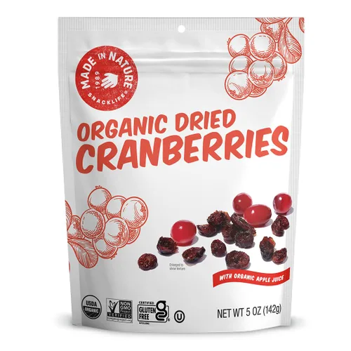 Miniatura 3 de Hecho en la Naturaleza de frutas secas orgánicas, arándanos, bolsas de 5 oz (6 unidades) – vegano, sin OMG, sin sulfatado