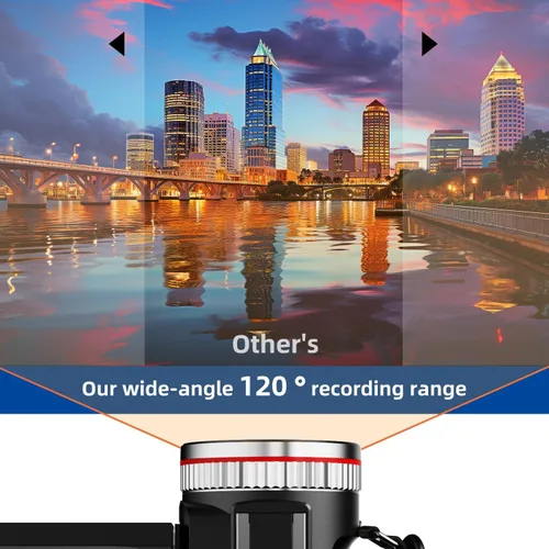 Miniatura 4 de Cámara de Video, Videocámara 4K, Cámara de 64MP 30FPS de Doble Lente con Micrófono Inalámbrico para Vlogging YouTube, Pantalla Ultra HD de 3