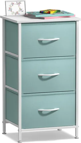 Miniatura 20 de Sorbus Cómoda de tela para dormitorio de niños, cómoda de 5 cajones, torre de almacenamiento alta, organizador de ropa, para armario, sala