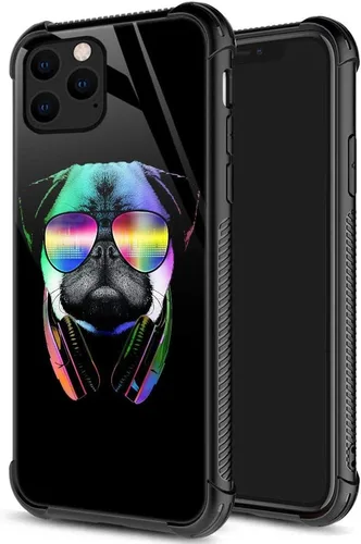 Miniatura 40 de ZHEGAILIAN Funda para iPhone 11, protección de grado militar, esquinas a prueba de golpes, funda antiarañazos para iPhone 11, nebulosa verde