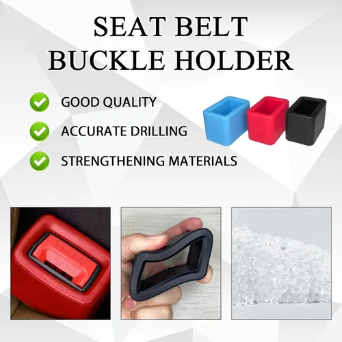 Miniatura 3 de 2 extensores de cinturón de seguridad para asiento elevador, soporte de hebilla de cinturón de seguridad trasero de silicona que facilita el acceso