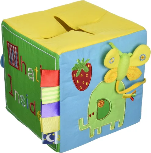 Miniatura 4 de Genius Baby Toys Caja de regalo y juego original de sorpresa, bordado a mano con 8 juguetes sensoriales y táctiles de felpa para bebés, cubo