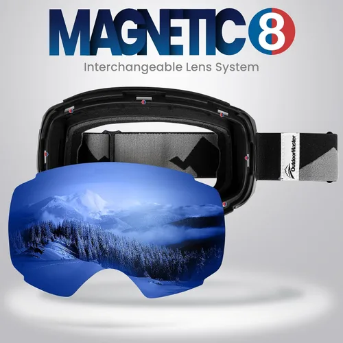 Miniatura 2 de OutdoorMaster Lentes de repuesto para gafas de esquí PRO - Más de 20 opciones Vlt 15% Azul