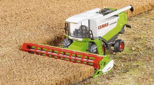 Miniatura 2 de Siku 1991, Cosechadora Claas, 1:50, Metal/Plástico, Verde/Rojo, Piezas Móviles
