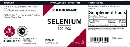 Miniatura 3 de Selenio 100 mcg Cápsulas - Hipo - 100 ct.