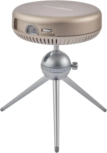 iSpace2 Mini proyector inteligente, proyector portátil de 1080P con WiFi y Bluetooth, altavoz Bluetooth de 360°, trípode incluido, proyector de Gris