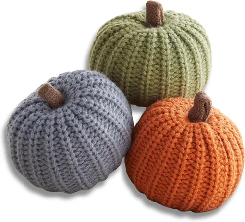 Miniatura 11 de Your Heart's Content Juego de 5 mini calabazas de punto, regalo pensativo, favorito de otoño, rellenos de cuencos de otoño, decoración de bandeja