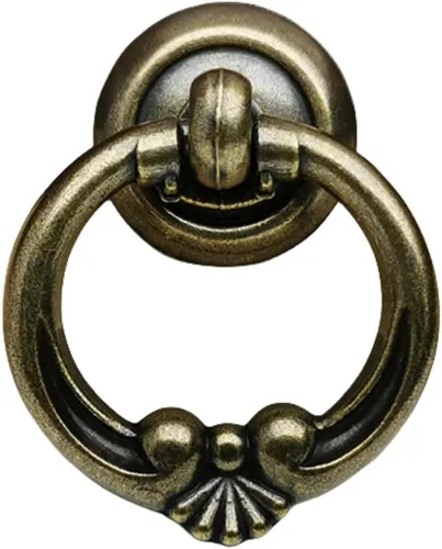 Miniatura 2 de Tiradores de mariposa vintage de bronce antiguo para cajón de un solo agujero, accesorios de gabinete de aleación de zinc para cocina, baño