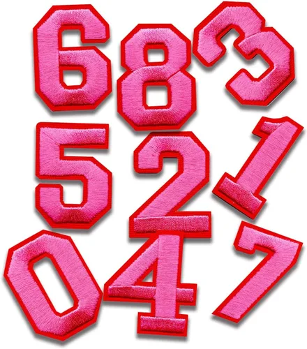 Miniatura 16 de Oli and Alex Parches para planchar de 2.4 pulgadas – 10 piezas de parches de números para ropa – Super pegamento – No necesita coser – Parche