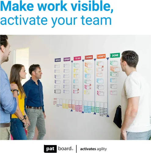 Miniatura 7 de Scrum and Kanban Tools, kit de etiquetas de instrucción magnéticas para tablero.