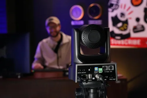 Miniatura 2 de PTZOptics Move SE 20x 1080p Full HD Advanced PTZ Cámara con zoom de inclinación panorámica y seguimiento automático para transmisión en vivo y Gris