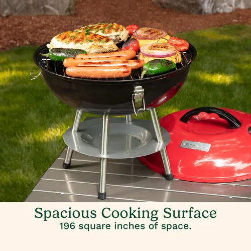 Miniatura 3 de Portátil barbacoa de carbón, Cuisinart ccg-190, 14 in, Rojo