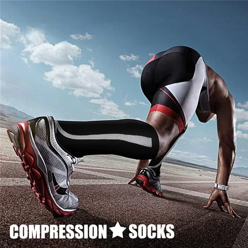 Miniatura 14 de CHARMKING - Calcetines de compresión para mujeres y hombres (3 pares), 15-20 mm Hg, el mejor apoyo para atletismo, running o ciclismo, mejora
