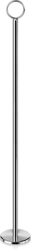 Miniatura 8 de New Star Foodservice 23305 - Soporte para números de mesa con clip de anillo/soporte para números/soporte para tarjetas, 18 pulgadas, juego de 12