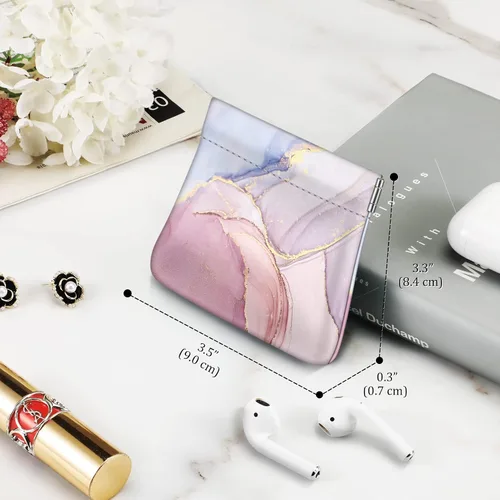 Miniatura 7 de Fintie - Monedero de piel sintética para monedas para mujeres y niñas, Rosa de mármol, Moda