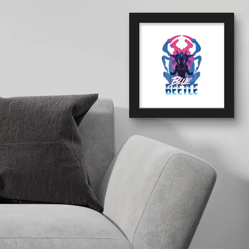 Miniatura 3 de Trends International Gallery Pops DC Comics Blue Beetle - Póster retro de Super Future Blue Beetle para pared, 12 x 12 pulgadas, versión de marco