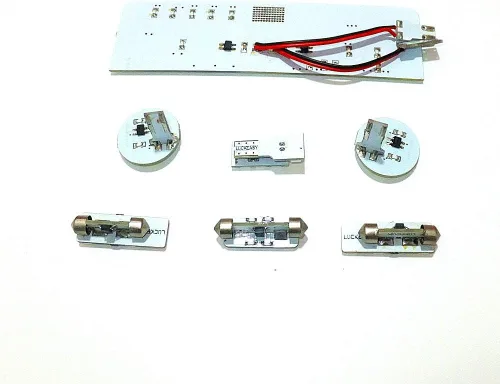 Miniatura 6 de 7 unids 6000K 72 LEDs 5050SMD LED luces de lectura interior para Volkswagen Golf MK6 2008-2012, alto brillo