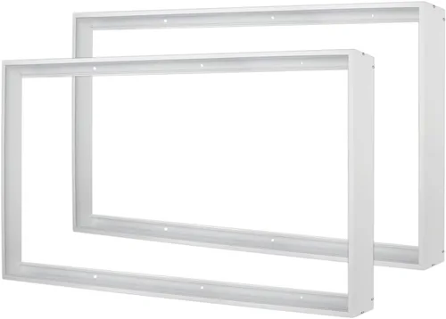 Miniatura 11 de Kit de montaje en superficie de 1 x 4 para panel plano LED, marco de techo de aluminio para 12 x 48 x 3.13 pulgadas, bueno para panel iluminado