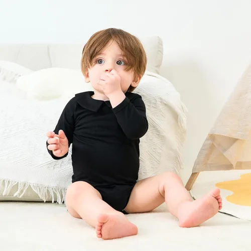 Miniatura 174 de pureborn Mameluco de algodón súper suave para bebés niños y niñas de 0 a 24 meses
