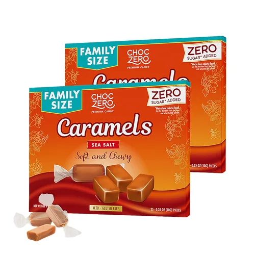 Miniatura 8 de ChocZero Caramelos de Almendra Sin Azúcar, Blandos y Masticables con Almendras Tostadas, Dulce Keto, Todo Natural, Snack Bajo en Carbohidratos
