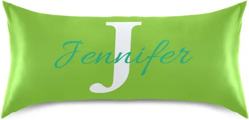 Miniatura 34 de Fundas de almohada negras personalizadas de seda con cierre de sobre, funda de almohada de satén tamaño estándar para personas que duermen