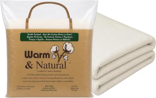 Miniatura 10 de The Warm Company - Guata de Algodón Cálido y Natural para Edredón – Tamaño Artesanal 34" x 45" – Guata Premium para Edredón y Manualidades
