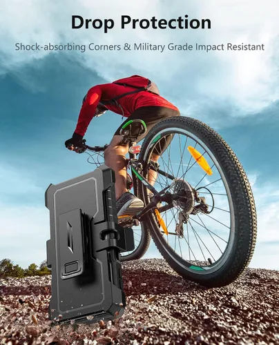 Miniatura 4 de FNTCASE Case for Samsung Galaxy A14-5G: Military Grade Drop Proof Protection Rugged Protective A14 Cell Phone Cover with Belt Clip Holster Kickstand