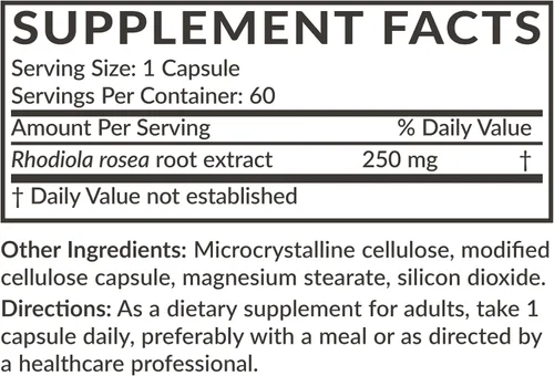 Miniatura 4 de Futurebiotics Rhodiola Rosea Powder Adaptogenic Herb Vegetarian Capsules, 60