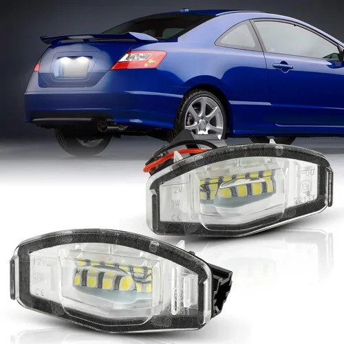 Miniatura 13 de Luces LED SMD completas para matrícula compatibles con Audi A3 S3 A4 S4 A6 S6 C6 A8 S8 Q7 RS4, lámparas de número de placa Avant quattro Cabriolet