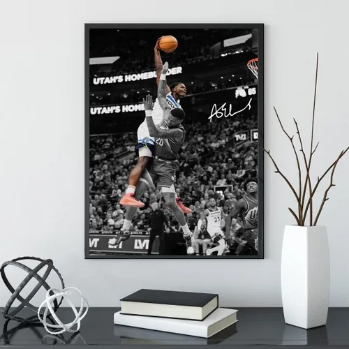 Miniatura 86 de Póster firmado de la superestrella de baloncesto Victor Wembanyama para niños, para la habitación de los fanáticos, decoración de pared, pósteres