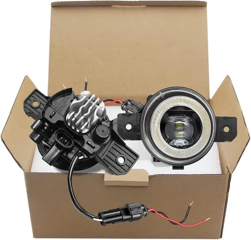 Miniatura 9 de Luz antiniebla LED con anillo de halo de ojo de ángel de repuesto para Nissan 07-21 Altima, 04-19 Sentra (excepto SE-R), 13-16 Pathfinder, 15-18