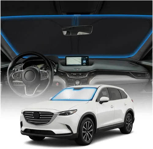 Miniatura 128 de Cubierta para parabrisas para BMW X1 E84 – Ajuste personalizado X1 E84 Accesorios 2016-2024 2025 Parasol plegable protección UV y escudo térmico
