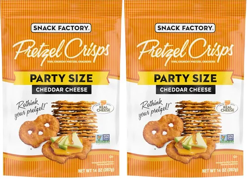 Miniatura 9 de Snack Factory Pretzel Crisps, Queso Cheddar, 7.2 Oz
