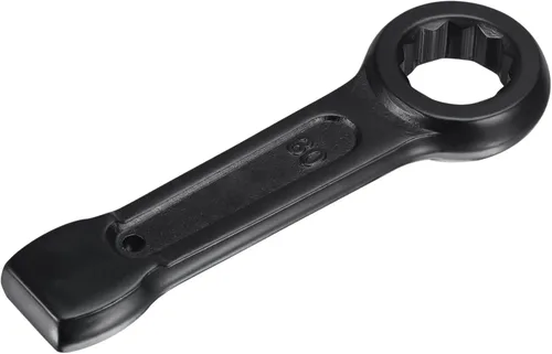 Miniatura 4 de uxcell Llave de anillo llamativo de extremo de caja de 1.181 in, herramienta de mano de llave de cabeza única de acero de alta resistencia