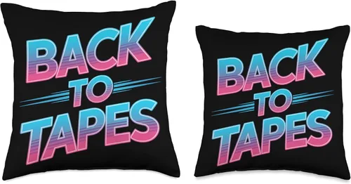Miniatura 3 de Volver a Cintas Retro 80s Cassette Mixtape Nostalgia Throw Pillow