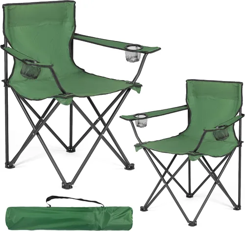 Miniatura 18 de WEIDIORME - Paquete de 2 sillas ligeras para adultos y adolescentes, portátiles, plegables, capacidad de 250 libras, con bolsa de transporte