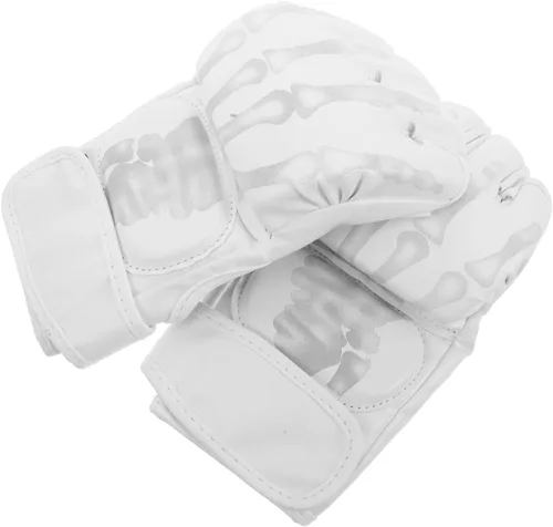 Guantes de boxeo para hombres y mujeres, protección mejorada, guantes de medio dedo para jóvenes y adultos, equipo de entrenamiento acolchado para