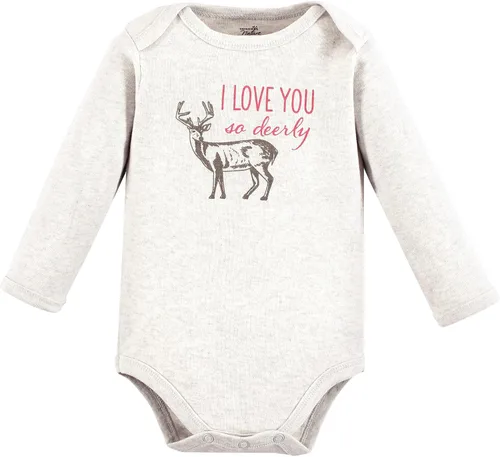 Miniatura 3 de Touched by Nature baby-girls Organic Cotton Long-sleeve Bodysuits