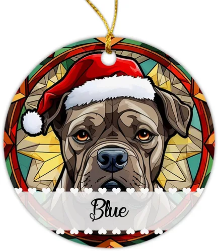 Miniatura 9 de Airedale Terrier - Adorno de Navidad para perro, regalo para Acción de Gracias, perros personalizados con sombrero de Navidad, adornos de Airedale