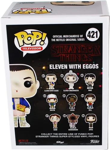 Miniatura 2 de Funko POP! TV Stranger Things - figura de vinilo de Eleven con peluca, variante con Eggos