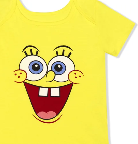 Miniatura 3 de Nickelodeon Spongebob Squarepants - Body de manga corta, enredadera para bebé, color amarillo, Neutro