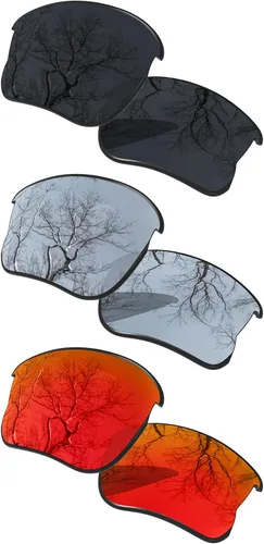 Miniatura 19 de ToughAsNails Juego de 3 lentes polarizadas de repuesto para Oakley Flak Jacket XLJ Pack