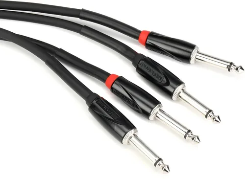 Miniatura 2 de Cable de Interconexión Serie Negra Roland, RCA Dual a Dual 1/4 Pulgadas, 5 Pies