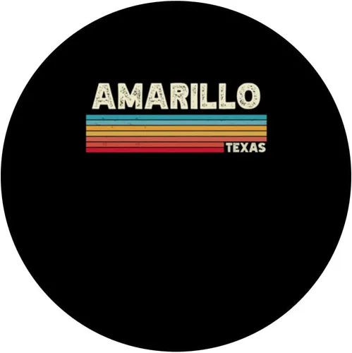 Miniatura 3 de Native Amarillo Texas TX retro vintage stripes state 70s PopSockets Swappable PopGrip