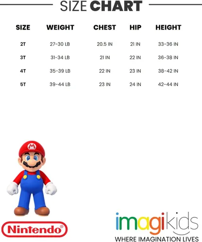Miniatura 7 de SUPER MARIO Paquete de 4 camisetas de manga corta grisazulrojoverde