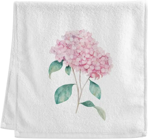 Miniatura 19 de Toallas de algodón suave para lavado facial, flores, acuarela, hortensias y parejas, flamencos, toallas de mano para entrenamiento, baño, juego de 2