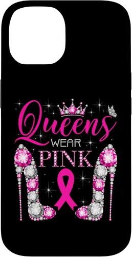 Miniatura 4 de iPhone 12 Pro Max Queens Wear Rosa Concientización del Cáncer de Mama Estuche con Cinta Rosa